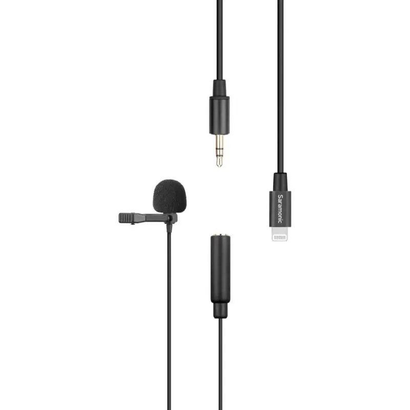 Saramonic LavMicro U1A Micrófono de Solapa Lighting 2m Negro LavMicro-U1A-Negro