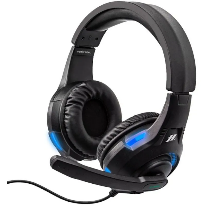 SBS Buster Auriculares Gaming con Cable Micrófono y Luces Negros MHHEADBUSTERK