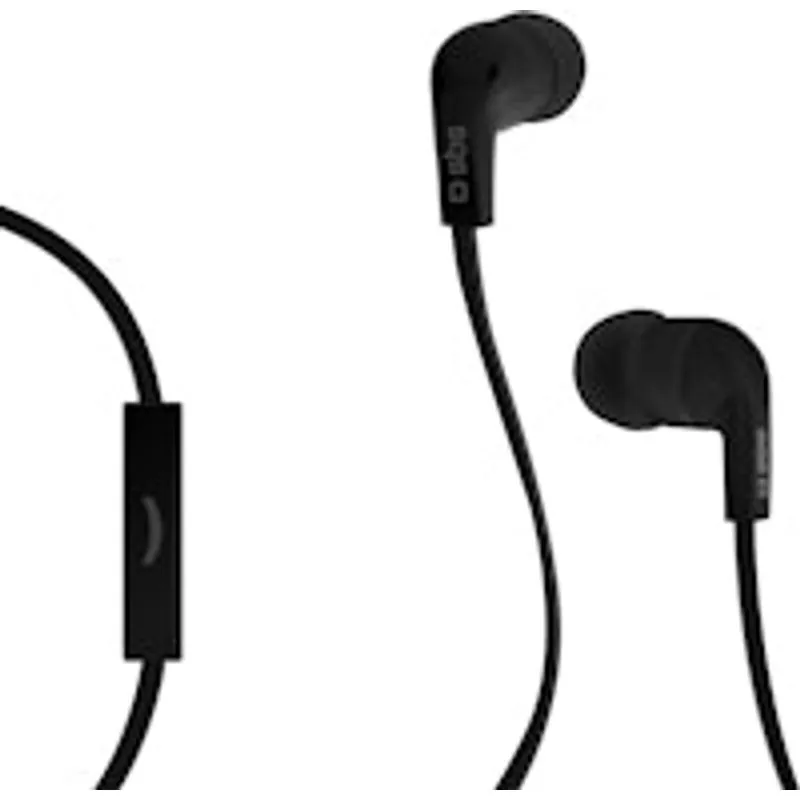 SBS Studio Mix 30 Auriculares Estéreo in-ear con Cable Plano Negros TEFLAT2INEARK