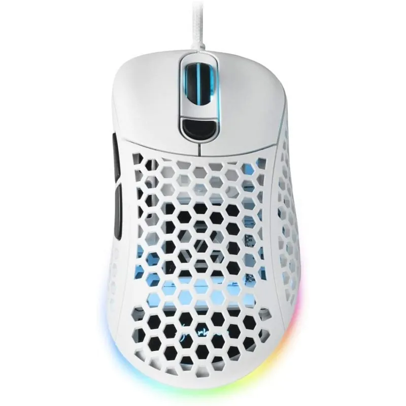 Sharkoon Light2 200 Ratón Gaming RGB 16000 DPI Blanco 4044951030460