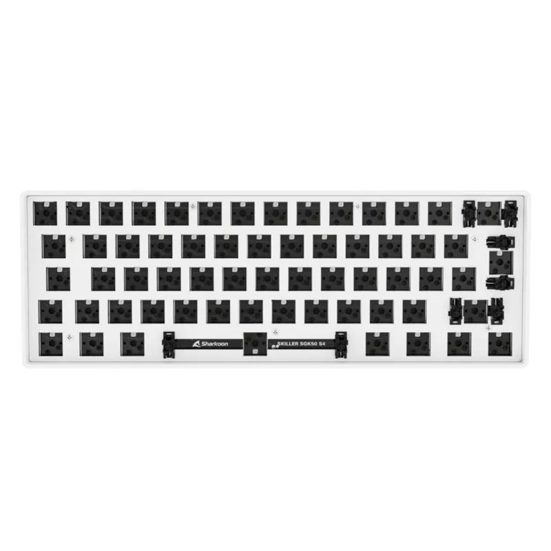 Sharkoon Skiller SGK50 S4 Barebone ISO White Teclado Gaming Sin Interruptores USB-Tipo C 4044951038466