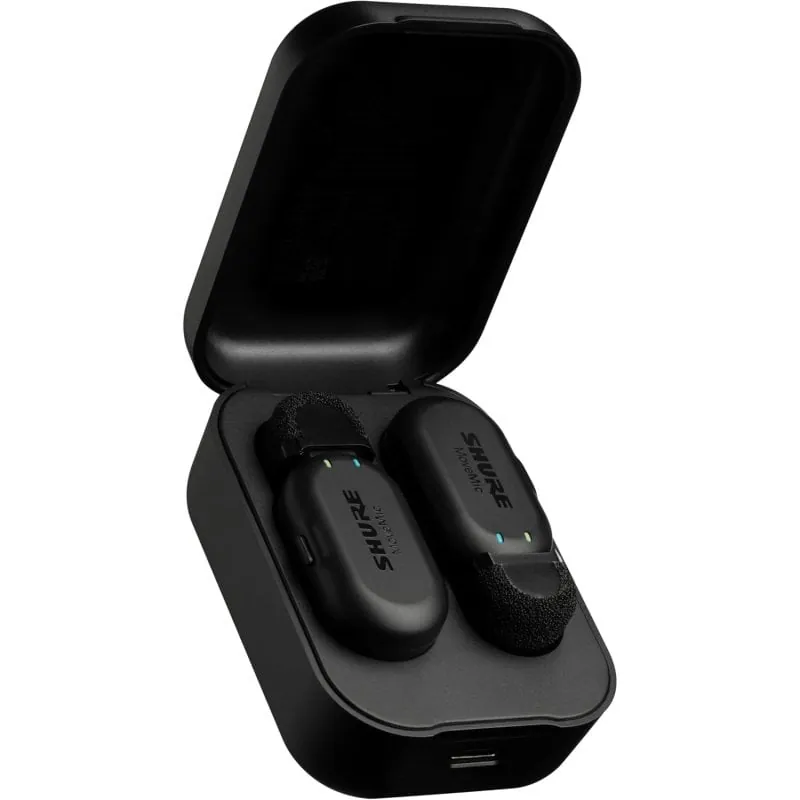 Shure MoveMic Two Micrófonos Inalámbricos Duales para Móvil y Cámara Negro SH MV-TWO Z6