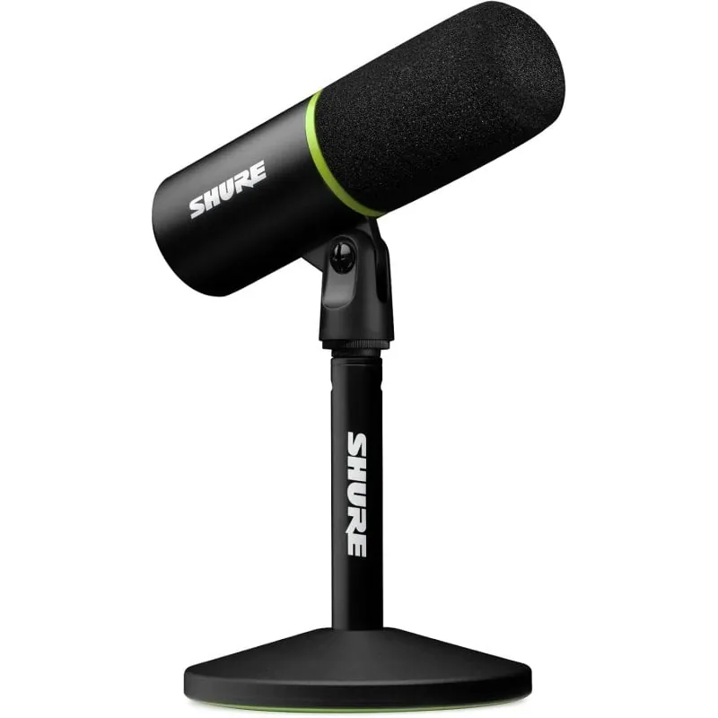 Shure MV6 Micrófono Condensador USB para Podcast Grabación y Streaming Negro SH MV6