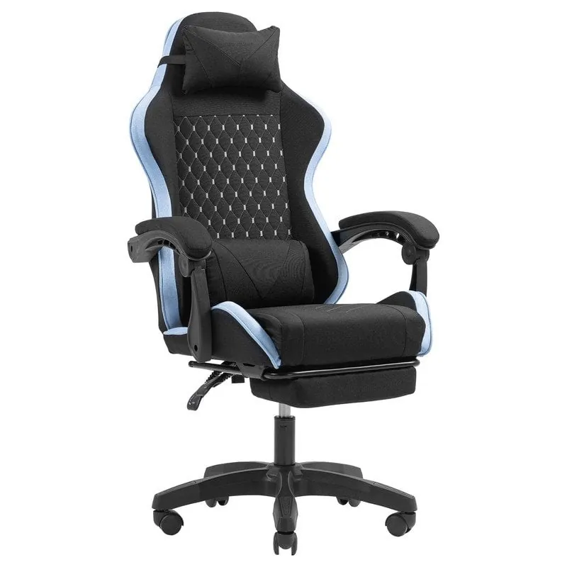 Silla Gaming Mars Gaming MGC-X Fabric Racing Soporte Lumbar Reposapiés Regulable 4 Colores MGCXFGRBL