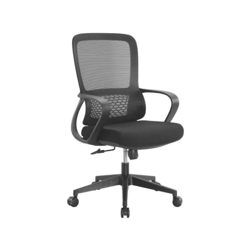 Silla Oficina Dirid Ergonomía Avanzada Soporte Lumbar Base Metálica Tela Malla Transpirable MS3_0046