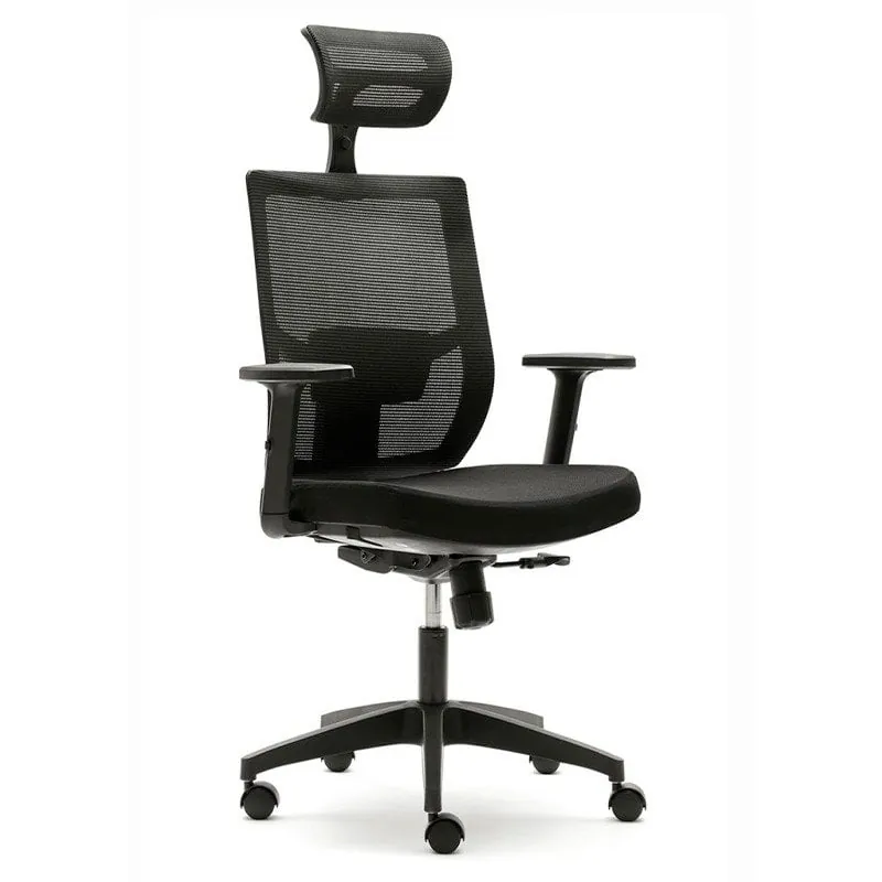 Silla Oficina Ergonómica Con Cabezal Pisa H2G2-9885