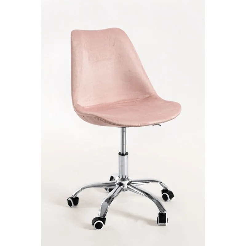 Sillas De Escritorio - Silla Neo Terciopelo - Rosa MS2_0045-RS