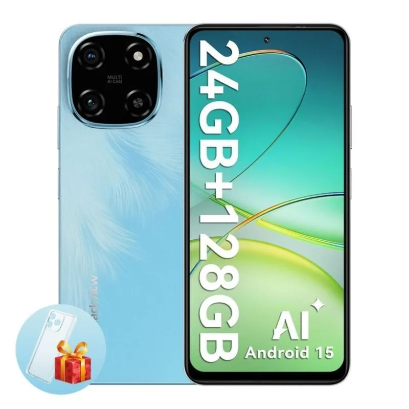 Smartphone Blackview COLOR 6 8GB 128GB 6.67" 90Hz 5000mAh Dual SIM Android 15 Azul COLOR6(8+128)-BLUE