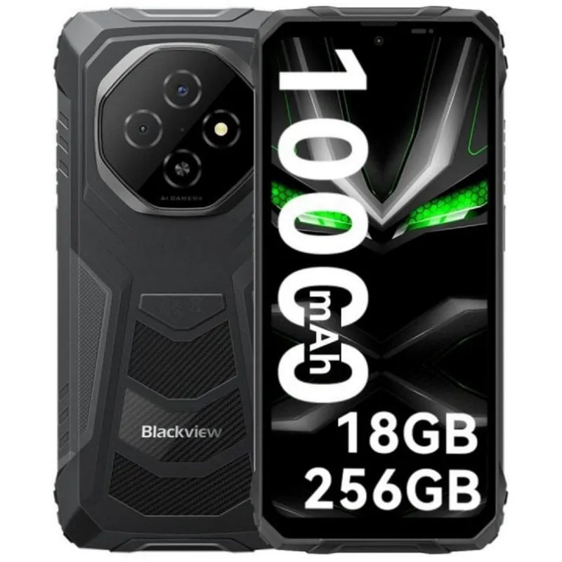 Smartphone Blackview FORT 1 6GB 256GB 6.56" IPS 11000mAh NFC Resistente Android 15 Negro FORT1(6+256)-BLACK