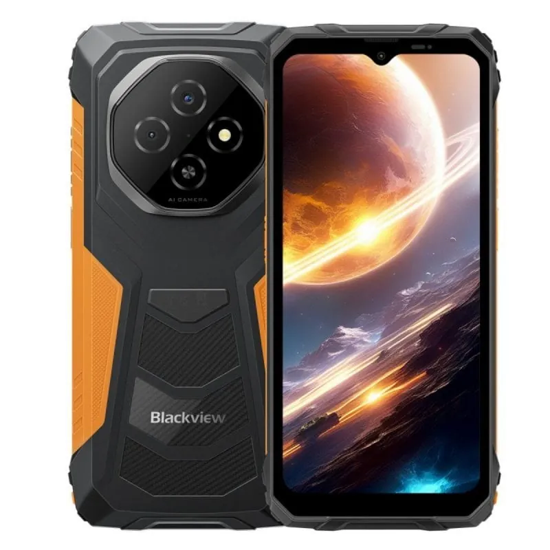 Smartphone Blackview FORT 1 6GB 256GB 6.56" IPS HD+ 10000mAh Dual SIM NFC Android 15 Naranja Blackview_ FORT1(6+256)_Orange