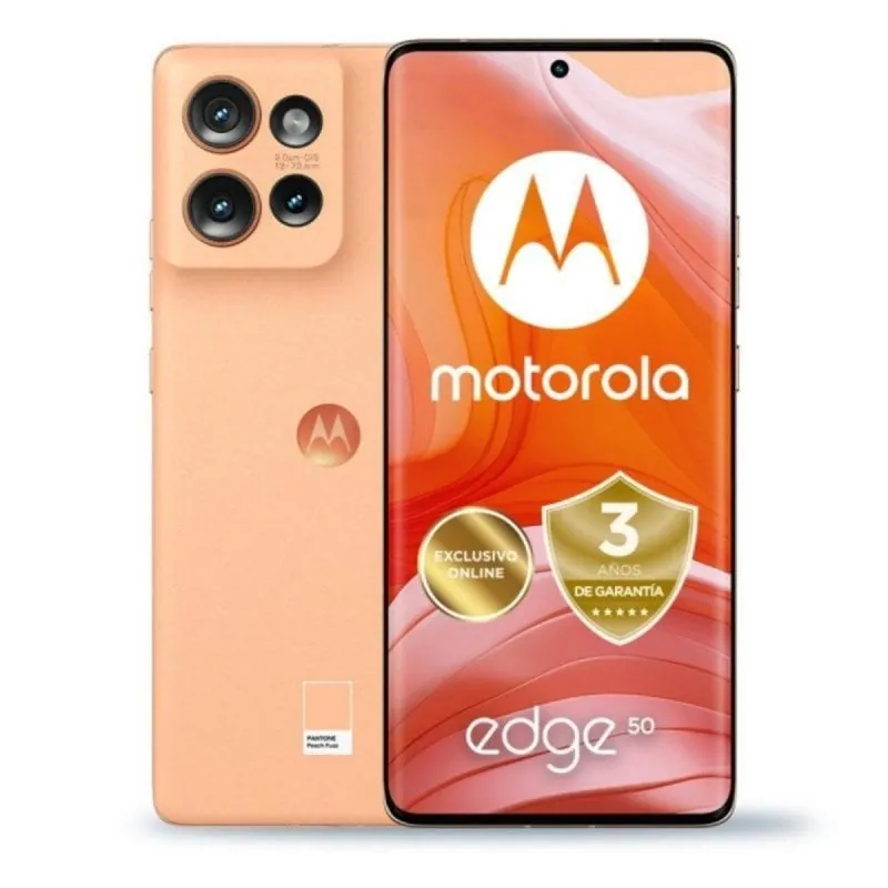 Smartphone Motorola Edge 50 12GB 512GB Peach Fuzz 5G Pantalla pOLED 50MP Android 14 PB2U0002SE