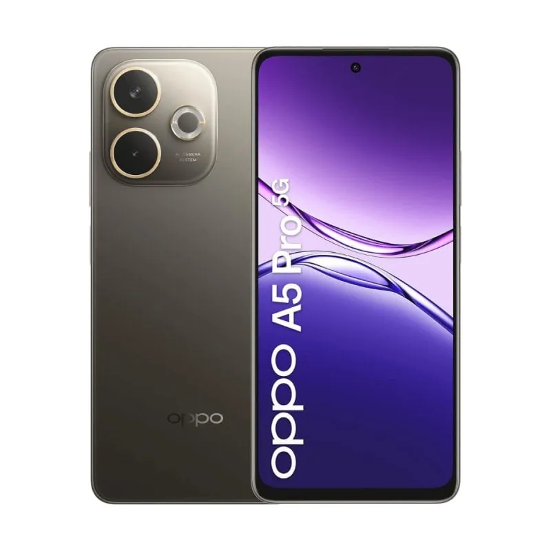 Smartphone OPPO A5 Pro 5G 8GB 256GB Dual SIM 120Hz 50MP Negro/Marrón 110010348094