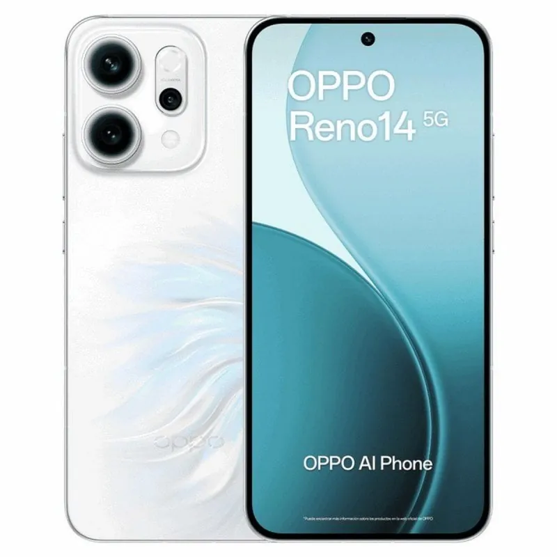 Smartphone OPPO Reno14 5G 12GB RAM 512GB 6.59" AMOLED 120Hz Dual SIM IP69 6000mAh Opal White 110010235415