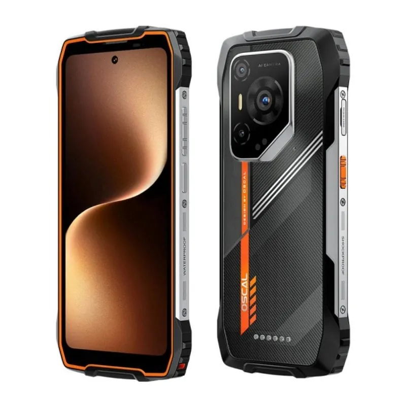 Smartphone OSCAL Pilot 3 12GB RAM 256GB 5G 6.78" 7500mAh NFC Android 15 Rugerizado IP68 Naranja Oscal-Pilot-3-Orange