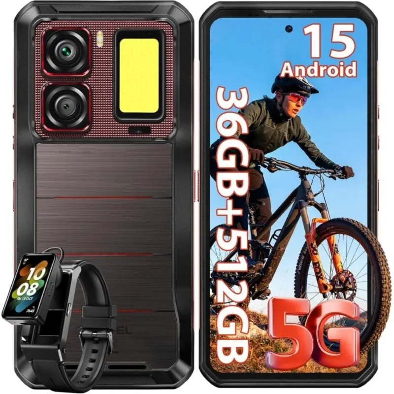 Smartphone OUKITEL WP300 36GB 512GB 5G Reloj Modular Batería 16000mAh Resistente OUKWP300G