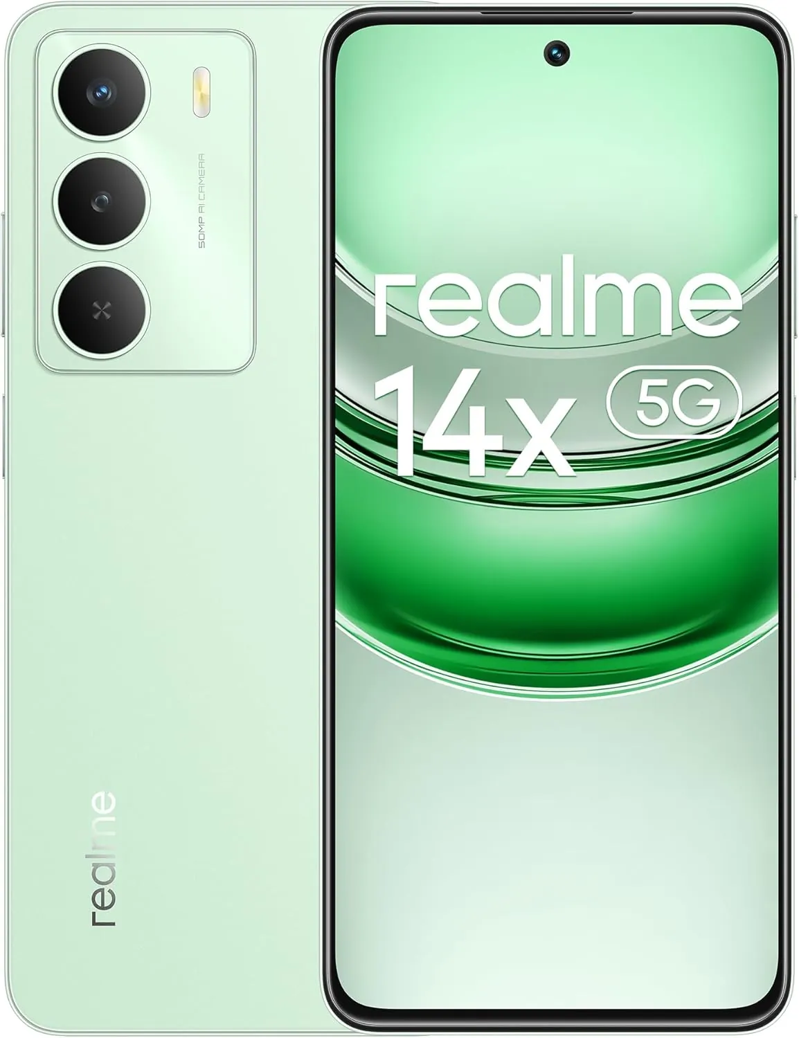 Smartphone realme 14x 5G 6GB 128GB Pantalla 120Hz Batería 5000mAh Verde RMX3943-GREEN-128