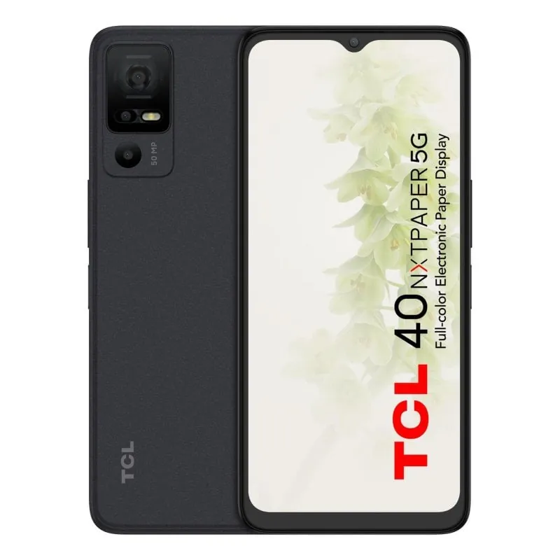 Smartphone TCL 40 NXTPAPER 5G 6GB 256GB 6.6" Triple Cámara 50MP Negro T771K3-2ALCA112