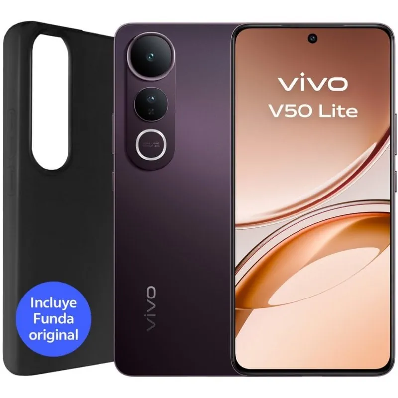 Smartphone Vivo V50 Lite 8GB 256GB AMOLED 6.77″ Snapdragon 685 Negro Fantasma 5669377