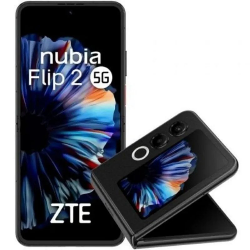 Smartphone ZTE Nubia Flip 8GB 256GB 6.9" AMOLED Doble Pantalla 5G Negro P678F01