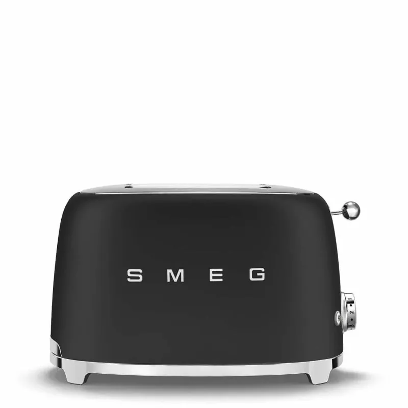 Smeg TSF01BLMEU Tostador 2 Ranuras 950W Negro TSF01BLMEU