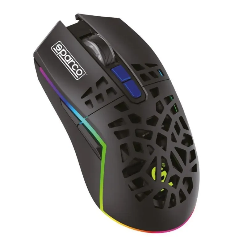 Sparco Clutch Ratón Gaming Inalámbrico RGB 4800DPI SPWMOUSE
