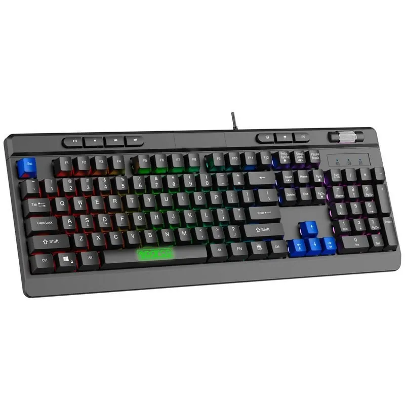 Sparco STEALTH Teclado Gaming RGB USB Negro SPMEMKEYBESP