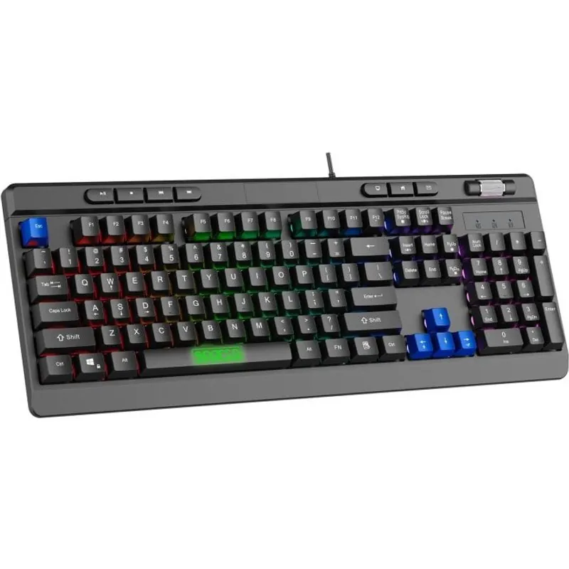 Sparco Teclado USB RGB Negro SPMEMKEYBOARD