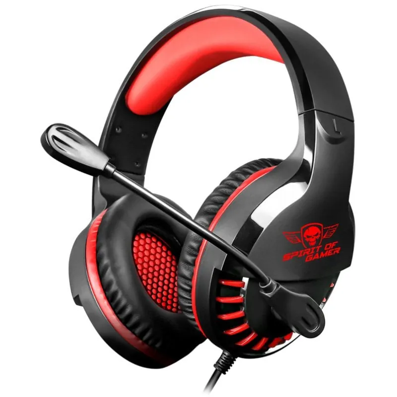Spirit of Gamer Pro-H3 Auriculares Gaming Multiplataforma Rojo MIC-PH3MPRE