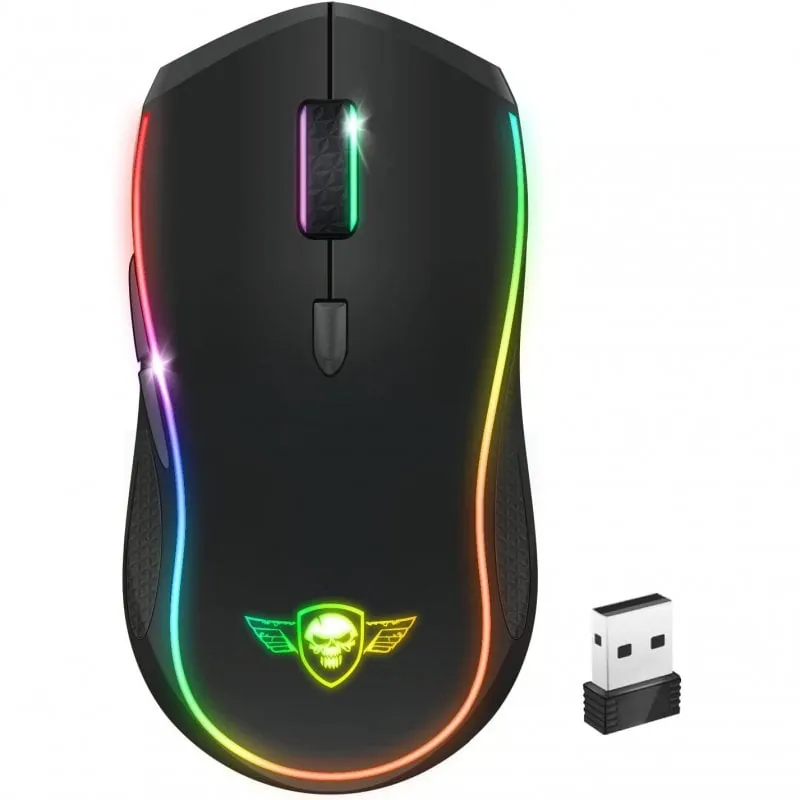 Spirit of Gamer PRO-M9 Ratón Gaming Inalámbrico RGB 4200 DPI Negro S-PM9RF