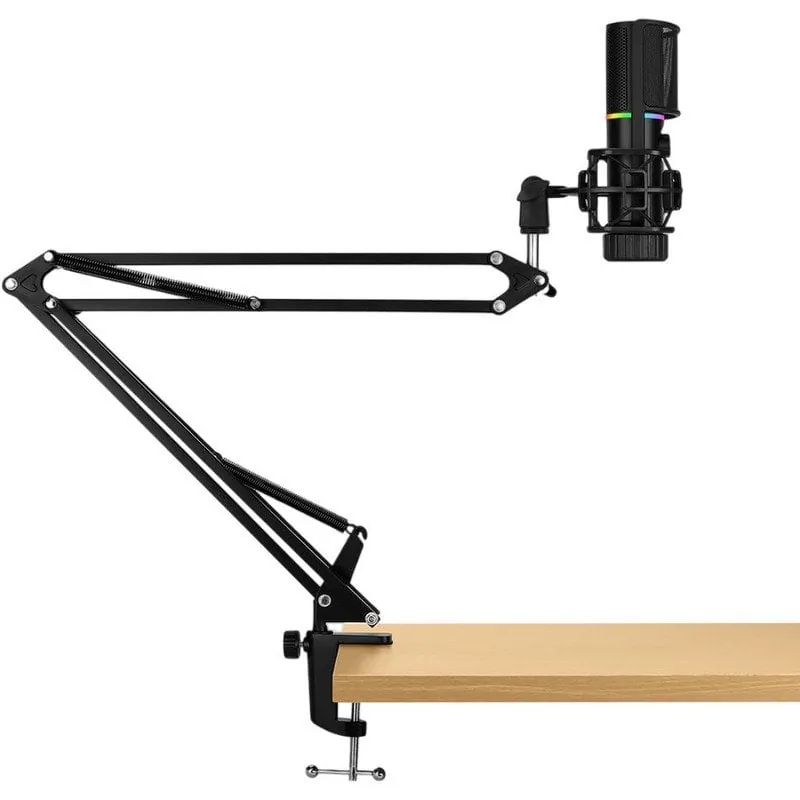 Streamplify MIC ARM Micrófono de Estudio Cardioide RGB con Brazo de Montaje Negro SPMC-MZ1C227.11