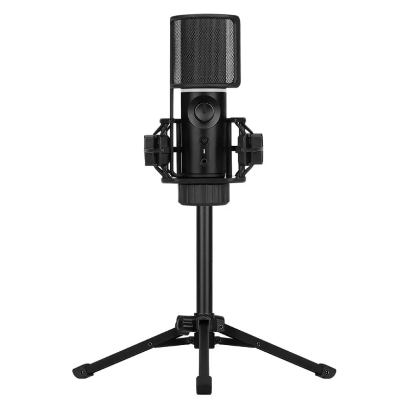 Streamplify MIC TRIPOD Micrófono de Estudio RGB con Trípode Negro SPMC-MZ1C127.11