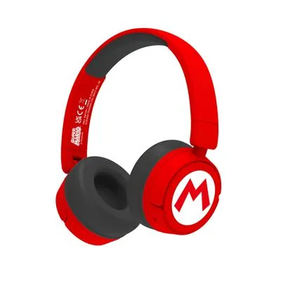 Super Mario Logo Auriculares Infantiles Inalámbricos Plegables SM1016