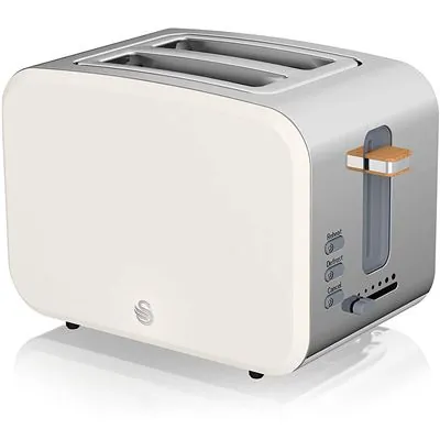 Swan Nordic Tostadora 2 Rebanadas 900W Blanco ST14610WHTNEU