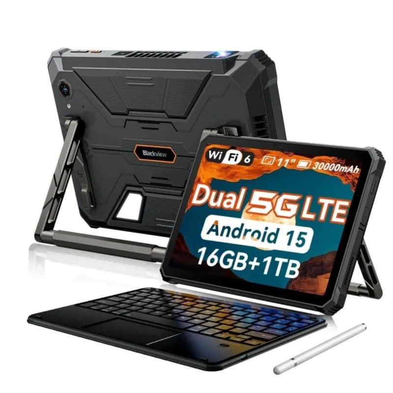 Tablet Blackview Active 12 Pro 11" 1TB 5G con teclado Active12Pro(16+1TB)-BLACK+K2