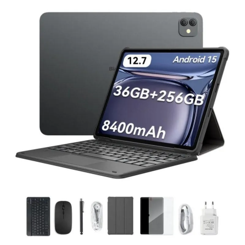 Tablet Blackview LINK 8 12,7" 256GB Wifi 8400mAh Android 15 con teclado Negra LINK8(12+256)-GREY
