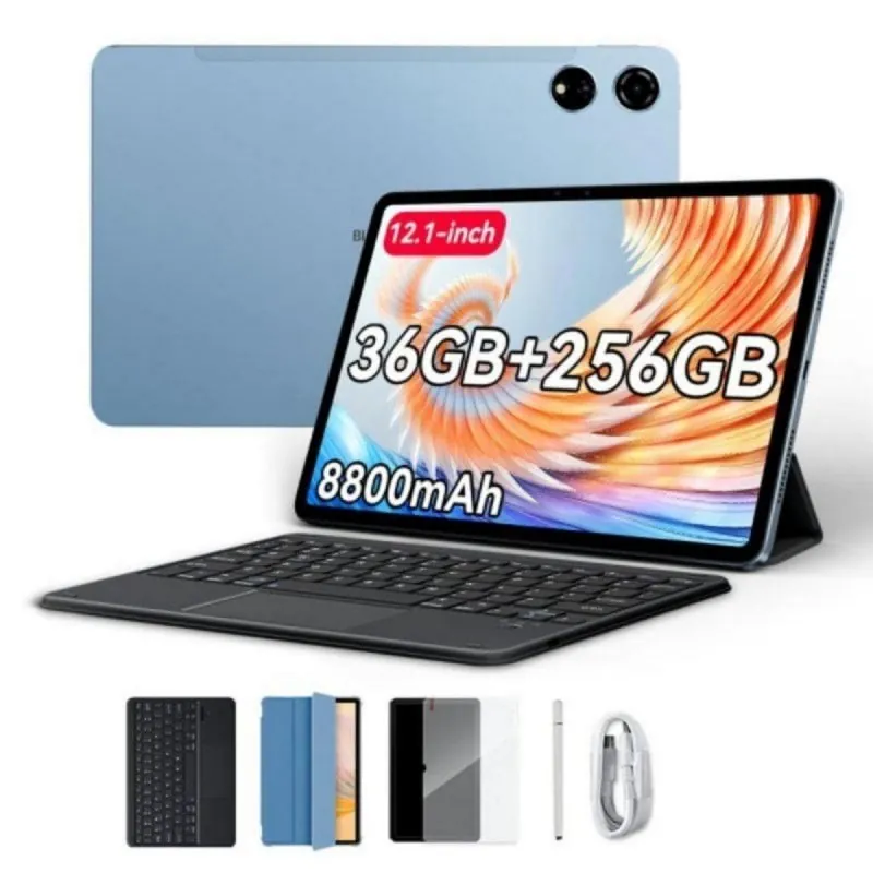Tablet Blackview MEGA 3 12.1" 36GB RAM 256GB 2.5K 90Hz 4G 8800mAh Android 15 MEGA3(12+256)-BLUE+K2