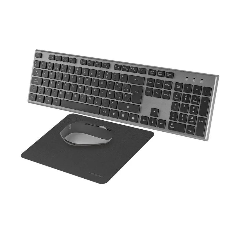 Tacens Zenith Combo Inalámbrico 3en1 Duallink 2.4ghz Teclado Membrana Ratón Óptico Español Negro 6ZENITHES