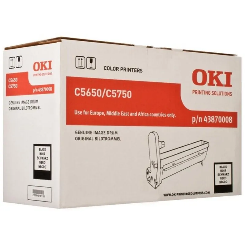 Tambor de imagen negro original OKI para C5650 C5750 con 20000 páginas 43870008