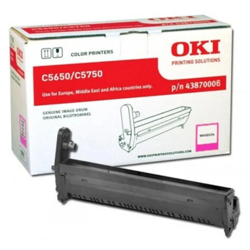 Tambor de imagen original Magenta OKI para C5650 C5750 con 20000 páginas 43870006