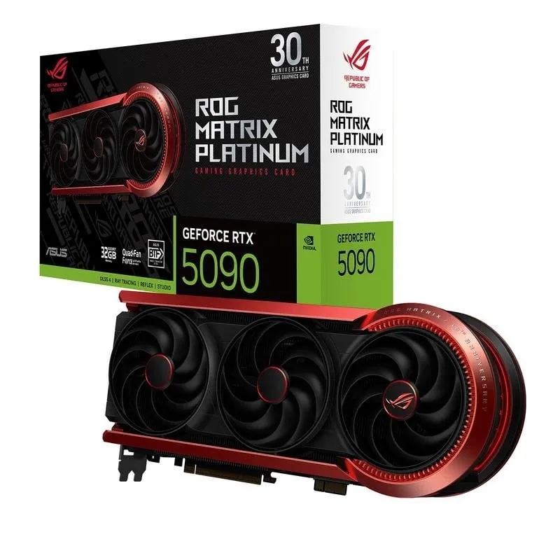 Tarjeta Gráfica ASUS ROG Matrix Platinum GeForce RTX 5090 32GB GDDR7 Reflex 2 RTX AI DLSS4 90YV0NF2-M0NM00
