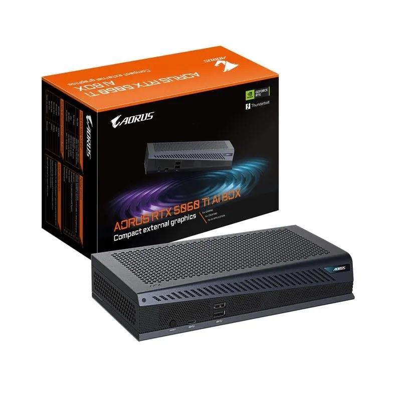 Tarjeta Gráfica Gigabyte AORUS RTX 5060 Ti AI BOX 16GB GDDR7 Reflex 2 RTX AI DLSS4 GV-N506TIXEB-16GD
