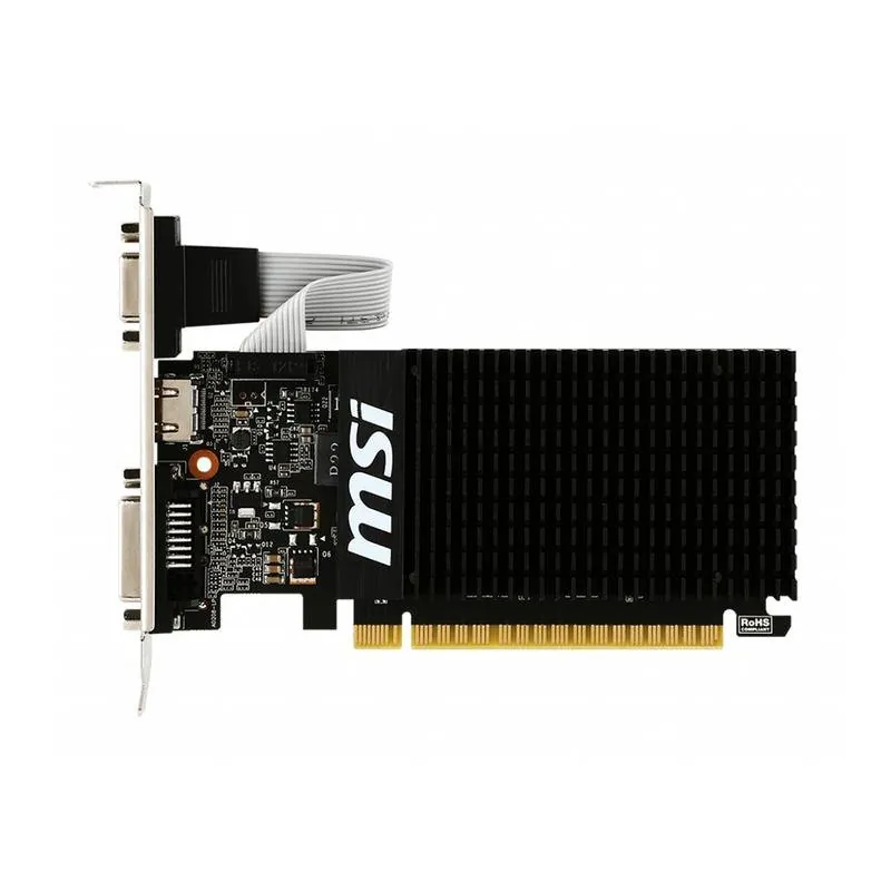 Tarjeta Gráfica MSI GeForce GT 710 2GB GDDR3 Low Profile PCIe x16 G7102D3HP