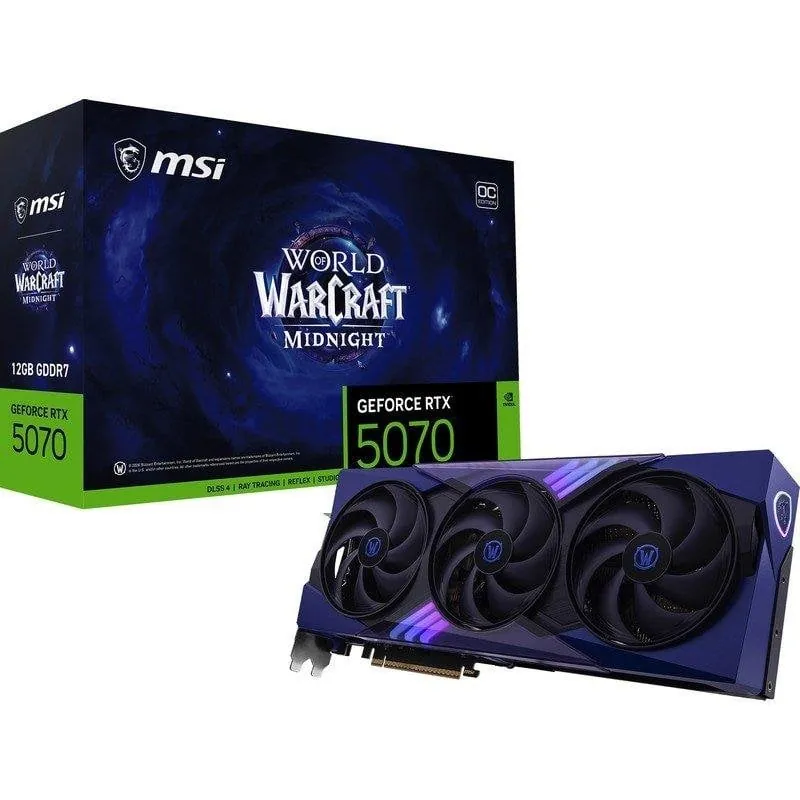 Tarjeta Gráfica MSI GeForce RTX 5070 12GB GDDR7 Reflex 2 RTX AI DLSS4 912-V532-251