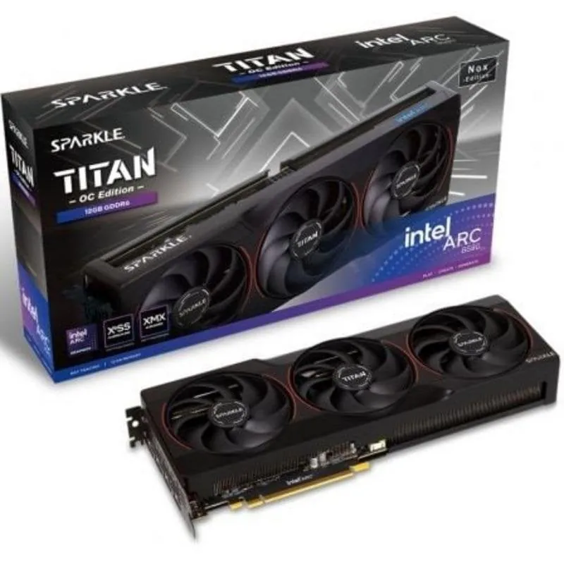 Tarjeta Gráfica Sparkle Intel Arc B580 Titan Nox OC 12GB GDDR6 1A1-S00440600G