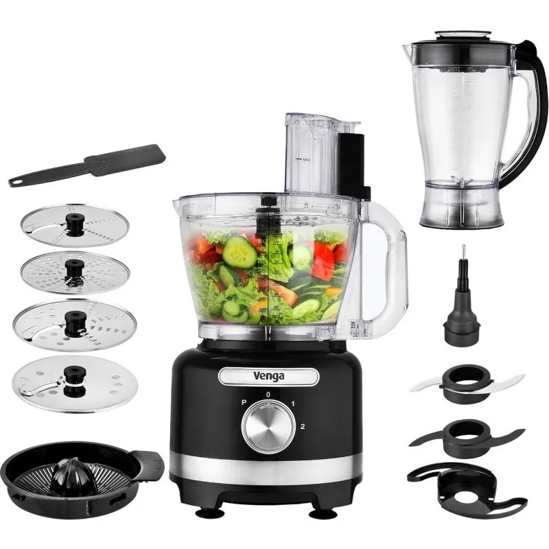 Team Kalorik Venga! VG HA 3001 Procesador de Alimentos 8 en 1 1000 W HA 52678