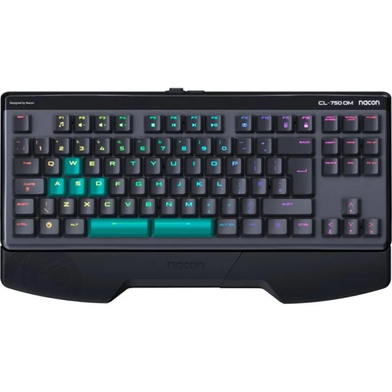 Teclado óptico Nacon CL-750OSP Layout ES retroiluminado RGB reposamuñecas desmontable PCCL-750OMSP