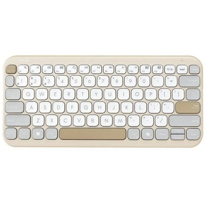 Teclado Asus Marshmallow KW100 inalámbrico ultrafino compacto con scissor keys 90XB0880-BKB210