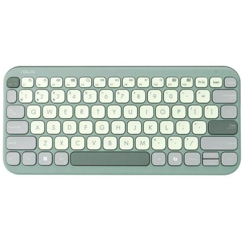 Teclado Asus Marshmallow KW100 inalámbrico compacto scissor keys Layout ES Green Tea Latte 90XB0880-BKB220