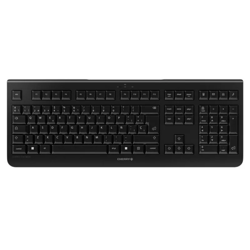 Teclado CHERRY KW 3000 inalámbrico de tamaño completo con reposamuñecas y teclas multimedia JK-3000ES-2