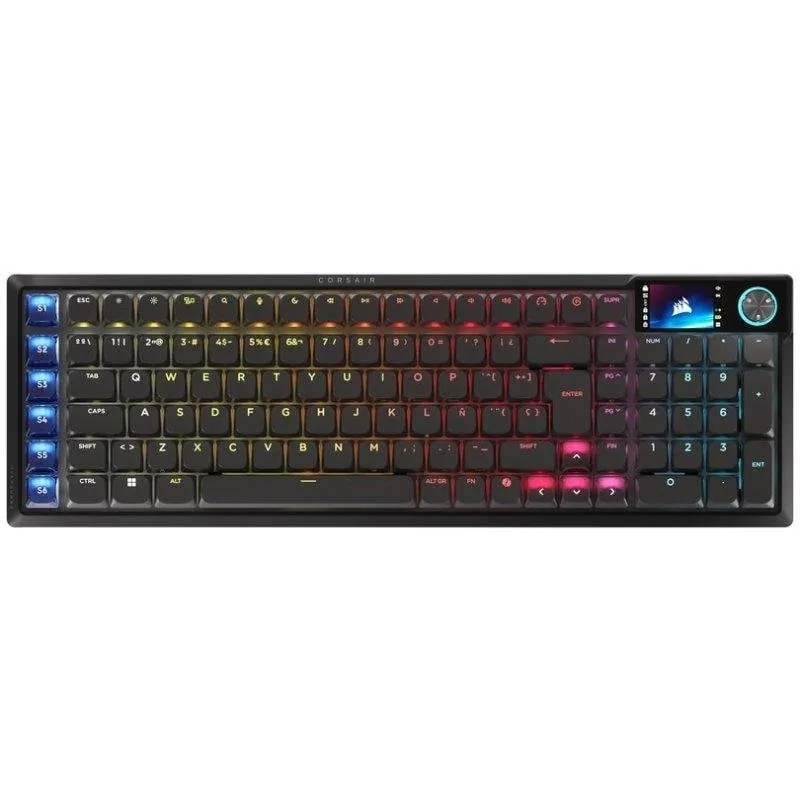 Teclado Corsair Vanguard Air 99 inalámbrico óptico perfil bajo con LCD y RGB CH-91HA01B-ES